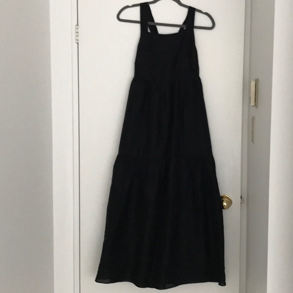 Maxi black summer dress